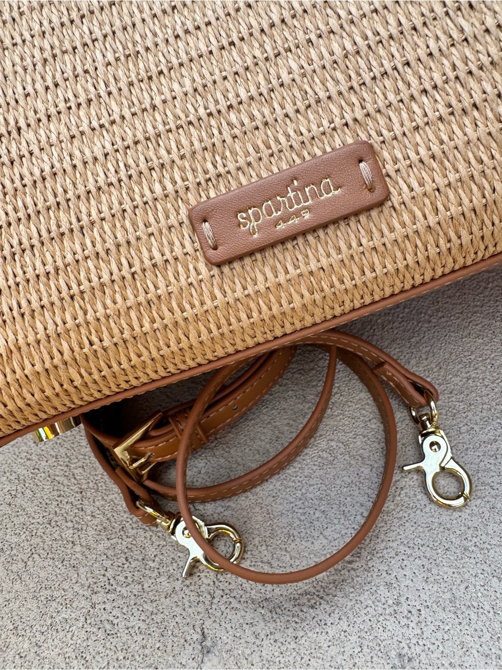 Spartina 449 🦞 Woven Straw Dune Lobster Satchel/Shoulder/Crossbody Bag - Picture 5 of 12